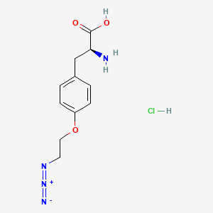 Chemical structure of H-L-Tyr(2-azidoethyl)-OH hydrochloride