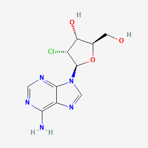 Chemical structure of 2'-Chloro-2'-deoxyadenosine