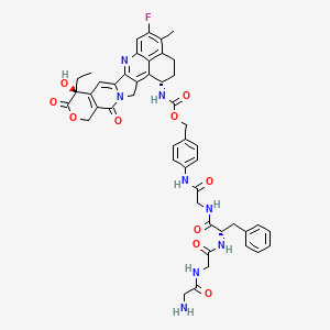 Chemical structure of GGFG-PAB-Exatecan