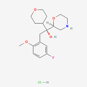 Chemical structure of Edivoxetine hydrochloride
