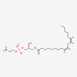Chemical structure of LysoPE(18:2/0:0)