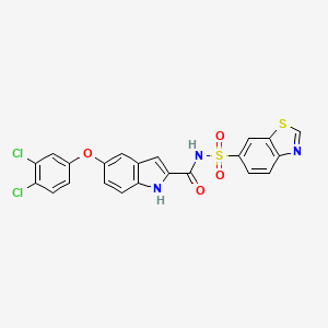 Chemical structure of Galectin-3/galectin-8-IN-1