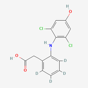 Chemical structure of 4'-Hydroxy diclofenac-d4