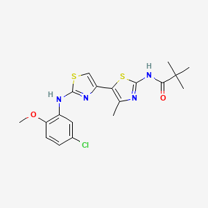 Chemical structure of CFTR corrector 12