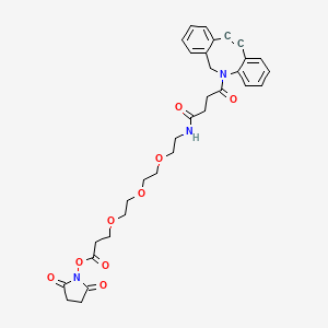 Chemical structure of DBCO-PEG3-NHS ester