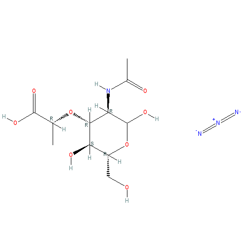 Chemical structure of N-Acetylmuramic acid-azide