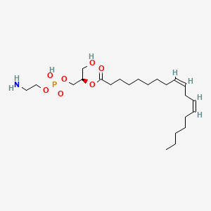 Chemical structure of LysoPE(0:0/18:2(9Z,12Z))