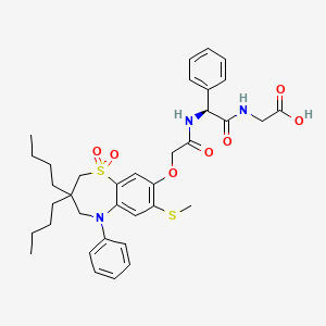 Chemical structure of (S)-Elobixibat