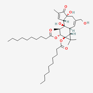 Chemical structure of Phorbol-12,13-didecanoate