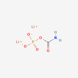 Chemical structure of Dilithium carbamoyl phosphate
