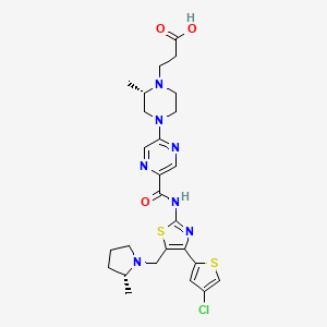 Chemical structure of ASP8302