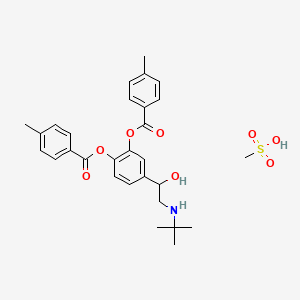 Chemical structure of Bitolterol mesylate