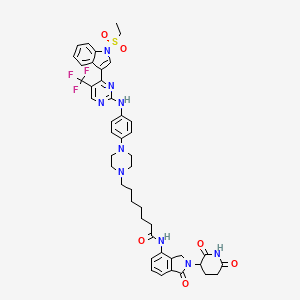 Chemical structure of PROTAC EGFR degrader 9