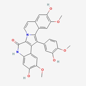 Chemical structure of Azalamellarin N