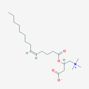 Chemical structure of Myristoleyl carnitine-d3