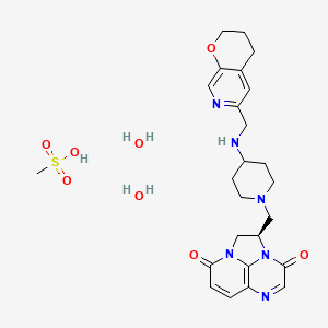 Chemical structure of Gepotidacin Mesylate