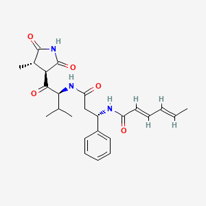 Chemical structure of Moiramide B