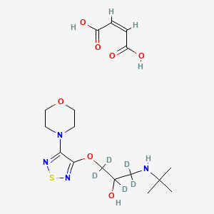 Chemical structure of rac Timolol-d5 Maleate