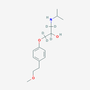 Chemical structure of Metoprolol-d5