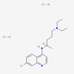 Chemical structure of Chloroquine Hydrochloride