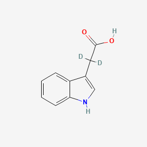 Chemical structure of 3-Indoleacetic acid-2,2-d2