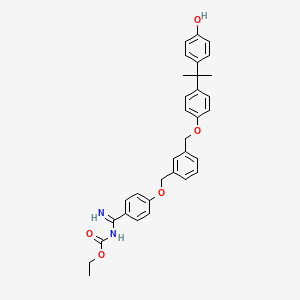 Chemical structure of Amelubant