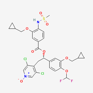 Chemical structure of Tanimilast