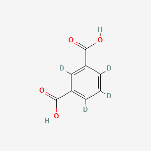 Chemical structure of Isophthalic-2,4,5,6 Acid-d4