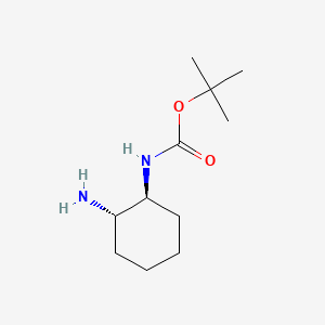 Chemical structure of tert-Butyl N-[(1S,2S)-2-aminocyclohexyl]carbamate