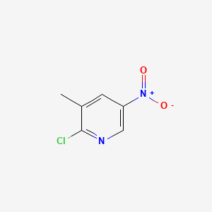 Chemical structure of 2-Chloro-3-methyl-5-nitropyridine