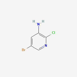 Chemical structure of 3-Amino-5-bromo-2-chloropyridine
