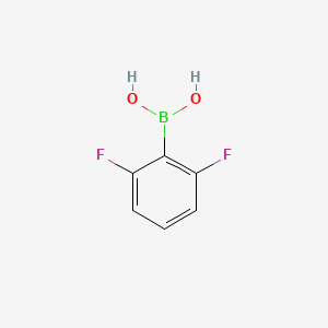 Chemical structure of 2,6-Difluorophenylboronic acid