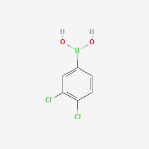 Chemical structure of 3,4-Dichlorophenylboronic acid