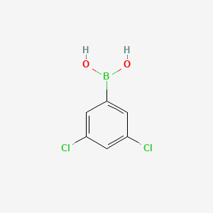 Chemical structure of 3,5-Dichlorophenylboronic acid