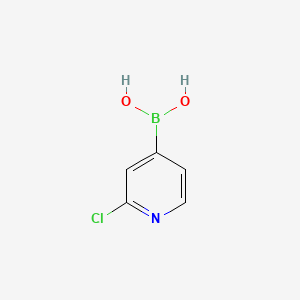 Chemical structure of 2-Chloropyridine-4-boronic acid