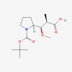 Chemical structure of N-Boc-dolaproine