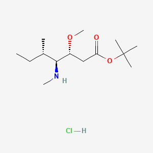 Chemical structure of Monomethyl auristatin E intermediate-1