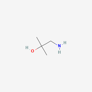 Chemical structure of 1-Amino-2-methylpropan-2-ol