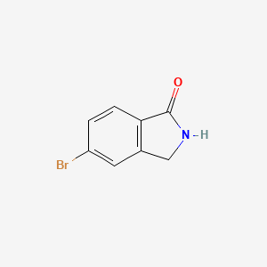 Chemical structure of 5-Bromo-2,3-dihydro-1H-isoindol-1-one