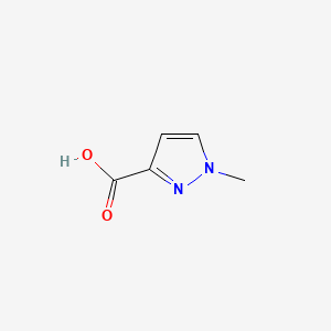 Chemical structure of 1-Methyl-1H-pyrazole-3-carboxylic acid