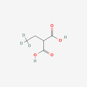 Chemical structure of Ethylmalonic acid-d3
