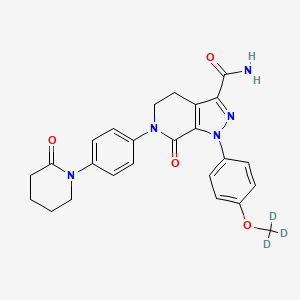 Chemical structure of Apixaban-d3