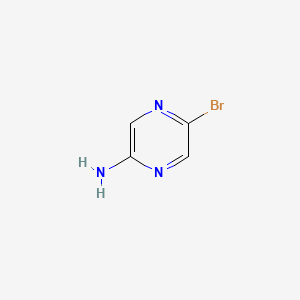 Chemical structure of 2-Amino-5-bromopyrazine