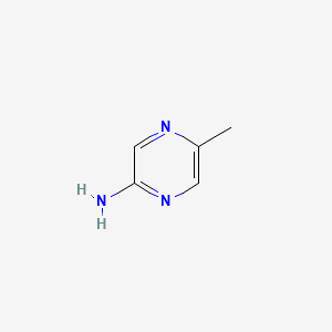 Chemical structure of 5-Methylpyrazin-2-amine