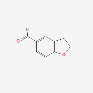 Chemical structure of 2,3-Dihydrobenzofuran-5-carboxaldehyde