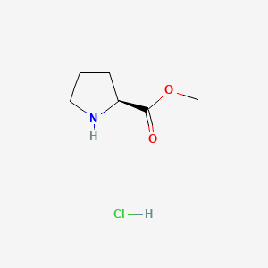 Chemical structure of Methyl prolinate hydrochloride