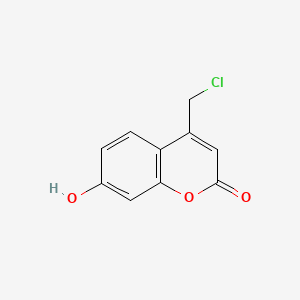 Chemical structure of 4-(Chloromethyl)-7-hydroxycoumarin