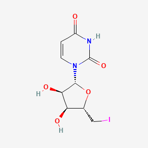 Chemical structure of 5'-Deoxy-5'-iodouridine
