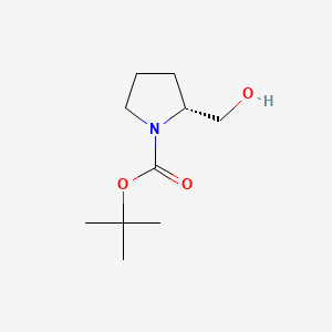 Chemical structure of N-Boc-D-prolinol