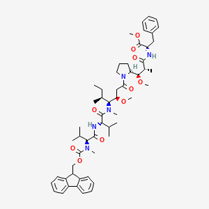 Chemical structure of Fmoc-MMAF-OMe